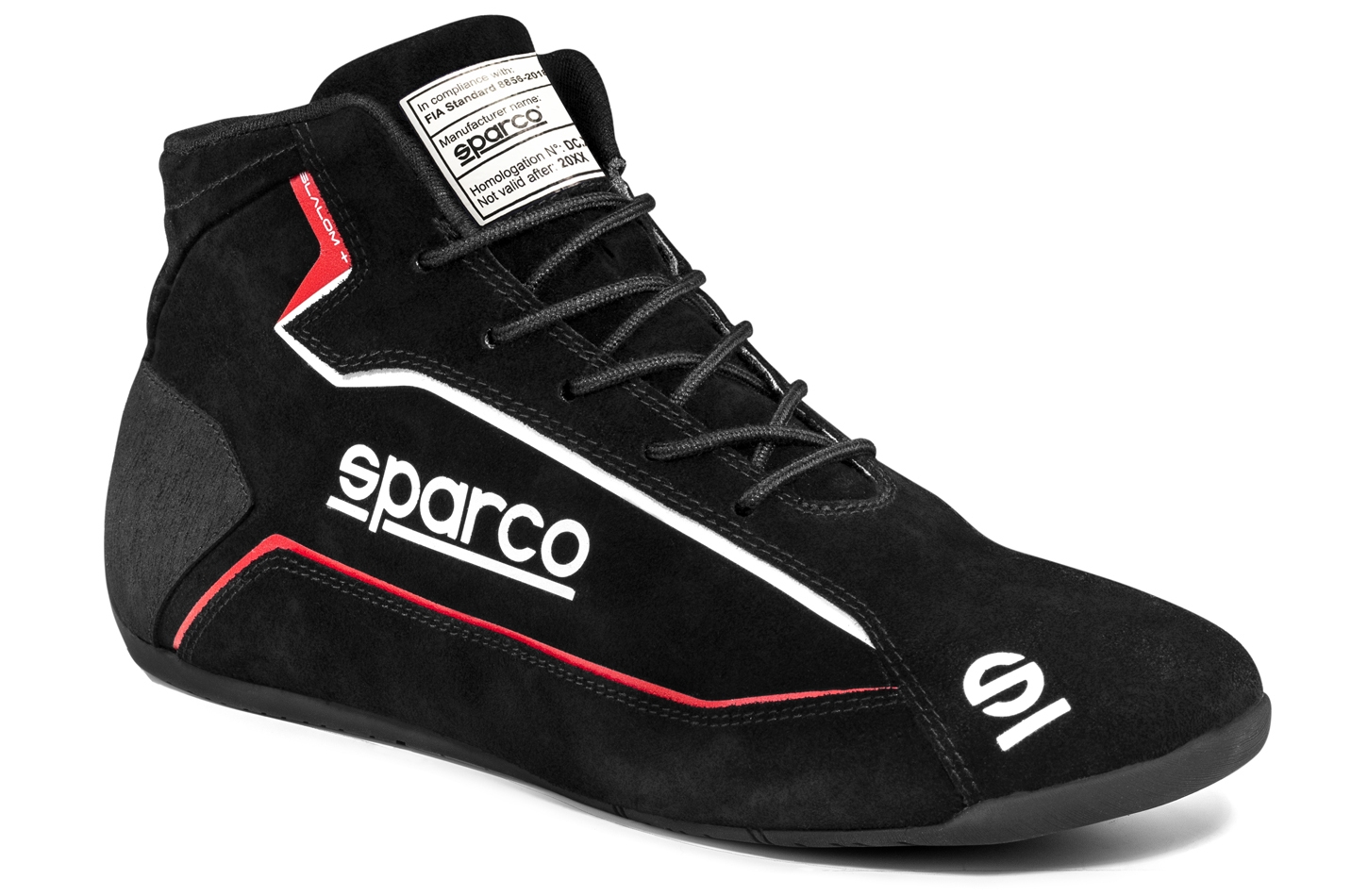 Sparco Slalom + Suede SFI/FIA Driving Shoe (Black)